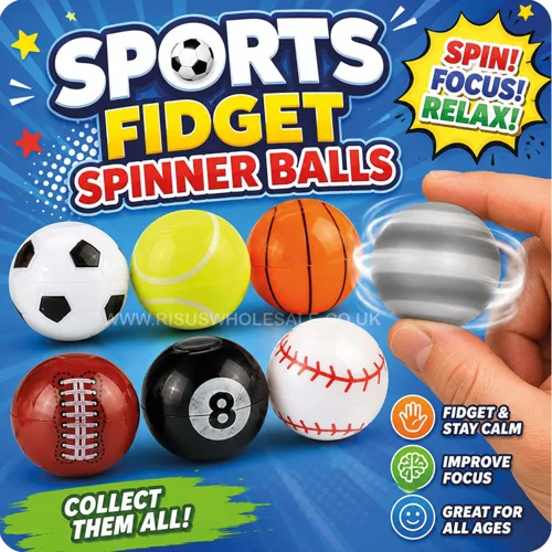 40 x Sports Fidget Spinner Balls