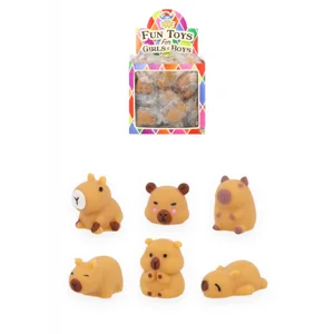 96 x Mini Squishy Capybaras 4cm