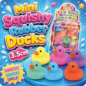 72 x Mini Squishy Rubber Ducks