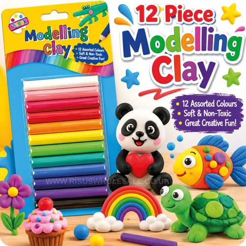 12 x Modelling Clay Sets 12 pce