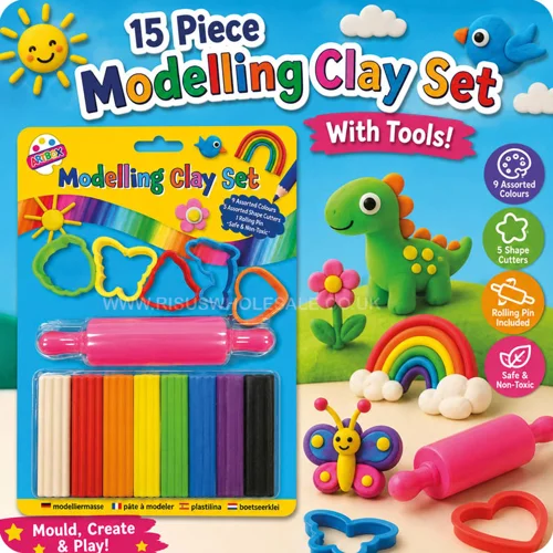 12 x Modelling Clay Sets 15 pce