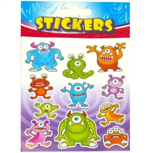 72 x Sheets of Monster Stickers