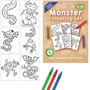 60 x Eco Monster A6 Colouring Sets