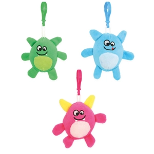 12 x Monster Plushies With Keyclip 8cm