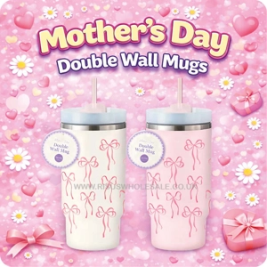 12 x Mother's Day Double Wall Travel Mugs