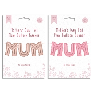 24 x Mother's Day Balloon Banners