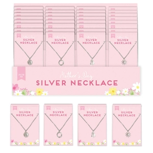 24 x Mother's Day Silver Necklace
