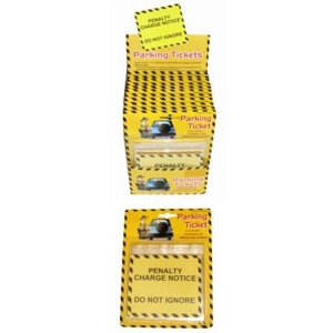 12 x Packs of 6 Fake Parking Tickets