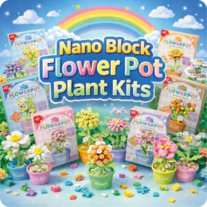24 x Nano Block Flower Pot Kits