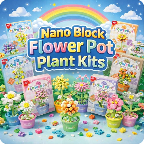 24 x Nano Block Flower Pot Kits