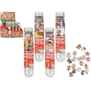 16 x Naughty Elf Mini Puzzle In Tube