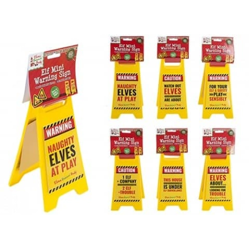 24 x Christmas Elf A Frame Warning Signs