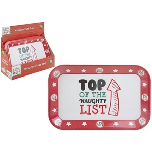 16 x Christmas Elf Melamine Trays 11.5