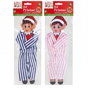 24 x Naughty Christmas Elf Striped Pyjamas