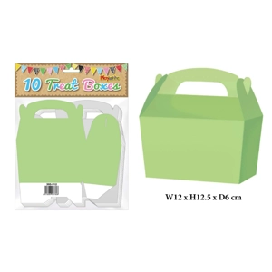100 Neon Green Treat Boxes