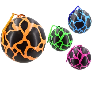24 x Neon Lava Balls With Spiral Keychain