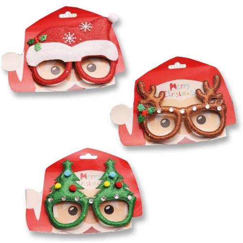 12 x Novelty Christmas Glasses