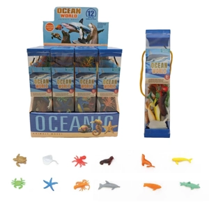 12 x Ocean World Animal Tubes