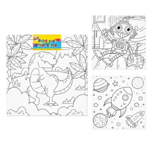 24 x Paint Your Own 20cm Canvas - Boys
