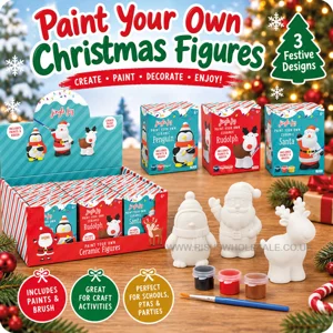 12 x Paint Your Own Christmas Figures
