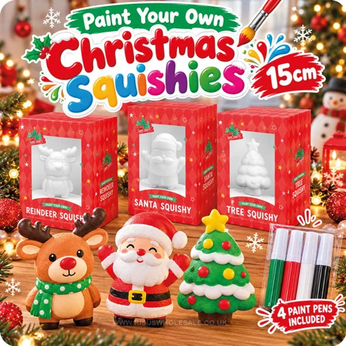 18 x Colour Your Own Christmas Squishies