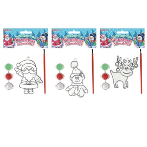 12 x Paint Your Own Christmas Suncatchers