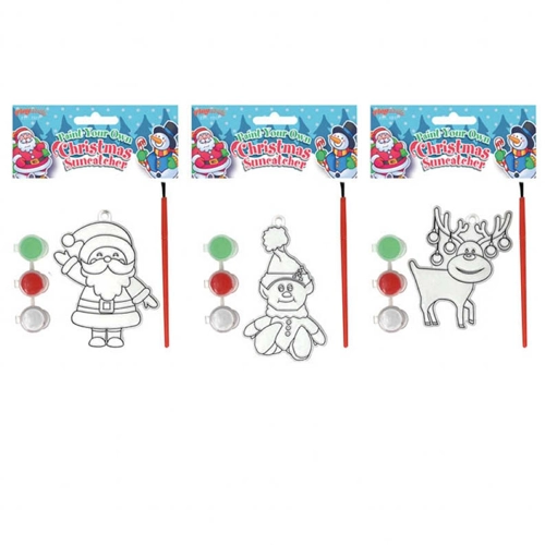 12 x Paint Your Own Christmas Suncatchers