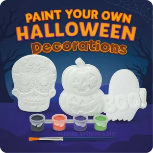 12 x Paint Your Own Halloween Decorations 2pk