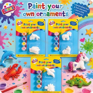 12 x Paint Your Own Plaster Figures