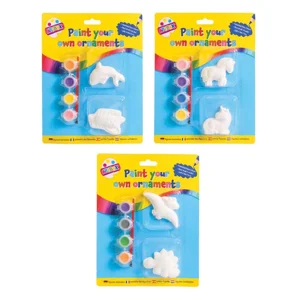 12 x Paint Your Own Plaster Figures