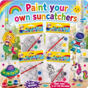 12 x Paint Your Own Suncatchers