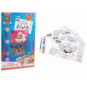 12 x Paw Patrol Paint By Numbers