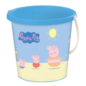 12 x Peppa Pig Beach Buckets 17cm