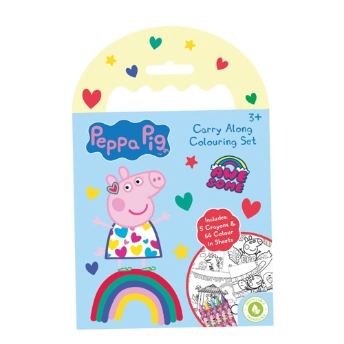 12 x Peppa Pig Carry Along Colouring Sets