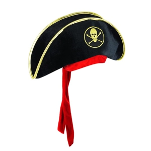 6 x Pirate Captain Hats With Bandana