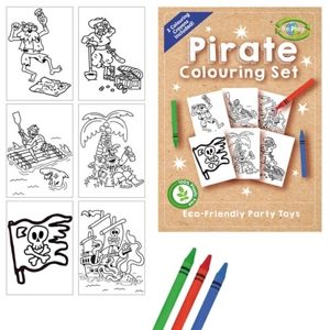 60 x Eco Pirate A6 Colouring Sets