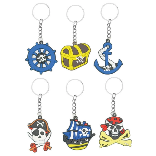 12 x Pirate Keyrings