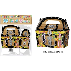 100 Pirate Treasure Chest Treat Boxes