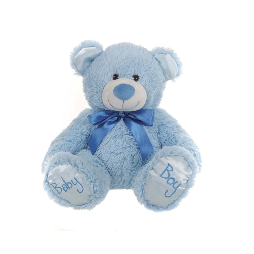 6 x Plush Luxury Baby Boy Blue Teddy Bears