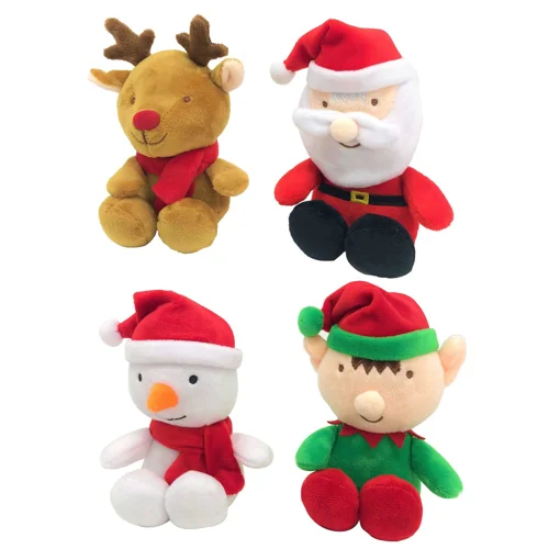 12 x Christmas Plush Cuddlies 14cm