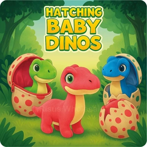 6 x Plush Egg Hatching Dinosaur Babies