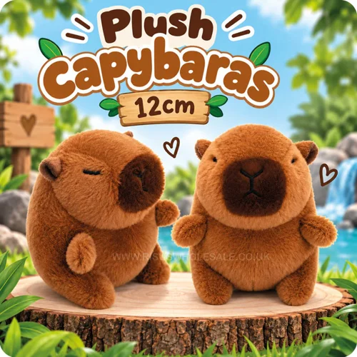 12 x Plush Capybaras 12cm