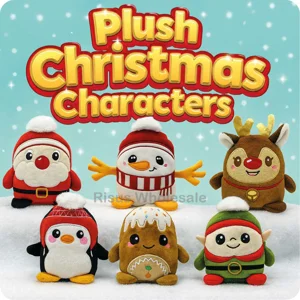 12 x Plush Christmas Characters 14cm