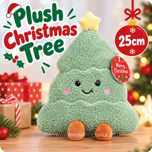 12 x Plush Christmas Tree 25cm