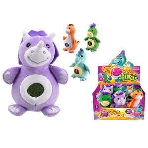 12 x Plush Dinosaur Belly Poppers