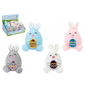 12 x Plush Bunny Hugging Easter Egg 10cm