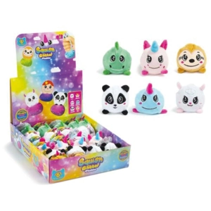 24 x Plush Glitter Squishy Animals