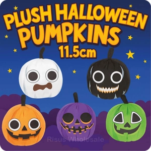 24 x Plush Halloween Pumpkins 11.5cm