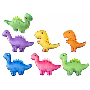 24 x Plush Printed Dinosaurs 18cm