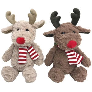 6 x Plush Christmas Reindeer 30cm